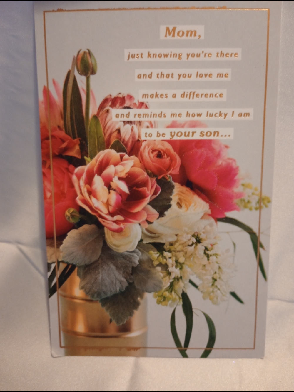 American Greetings Mother's Day Card With Floral Arrangement